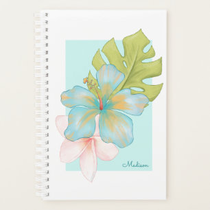 Pastel Tropical Bouquet mit Ihrem Namen Planer