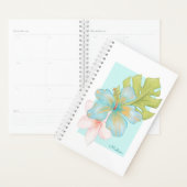 Pastel Tropical Bouquet mit Ihrem Namen Planer (Anzeige)