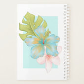 Pastel Tropical Bouquet mit Ihrem Namen Planer (Rückseite)