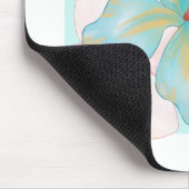 Pastel Tropical Floral Bouquet mit Ihrem Namen Mousepad (Ecke)