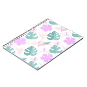 Pastel Tropical Floral Pattern Notizblock (Linke Seite)