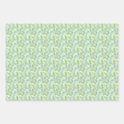 Pastel Tropical Palm Blätter (Vorderseite 3)