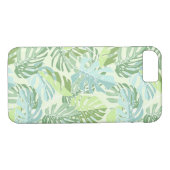 Pastel Tropical Palm Blätter Case-Mate iPhone Hülle (Rückseite (Horizontal))