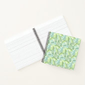 Pastel Tropical Palm Blätter Notizblock (Innenseite)