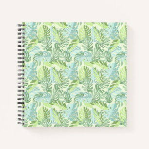 Pastel Tropical Palm Blätter Notizblock