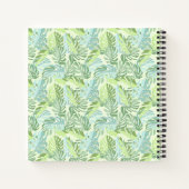 Pastel Tropical Palm Blätter Notizblock (Rückseite)
