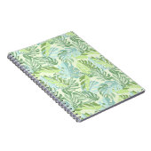 Pastel Tropical Palm Blätter Notizblock (Rechte Seite)