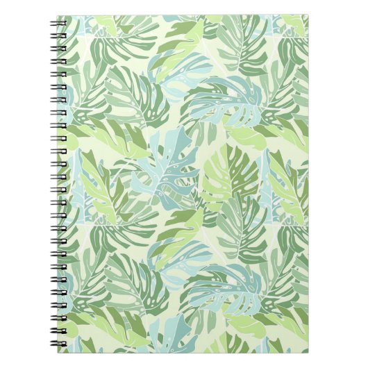 Pastel Tropical Palm Blätter Notizblock (Vorderseite)