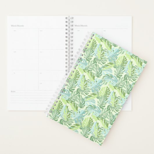 Pastel Tropical Palm Blätter Planer (Anzeige)