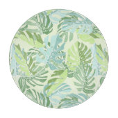 Pastel Tropical Palm Blätter Schneidebrett (Vorderseite)