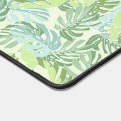 Pastel Tropical Palm Blätter Schreibtischunterlage (Ecke)