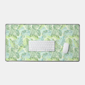 Pastel Tropical Palm Blätter Schreibtischunterlage (Tastatur & Maus)
