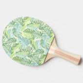 Pastel Tropical Palm Blätter Tischtennis Schläger (Seitenansicht)