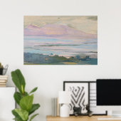 Pastel Tropical Seascape Art Poster (Heimbüro)