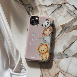 Pastel Tropical Wild One Jungle Safari Tiere Case-Mate iPhone Hülle