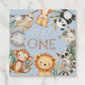 Pastel Tropical Wild One Jungle Safari Tiere Geschenkanhänger (Vorderseite)