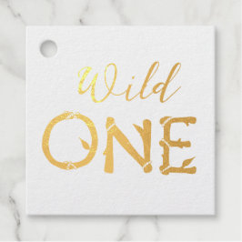 Pastel Tropical Wild One Jungle Safari Tiere Geschenkanhänger