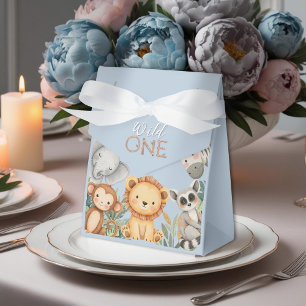 Pastel Tropical Wild One Jungle Safari Tiere Geschenkschachtel