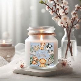 Pastel Tropical Wild One Jungle Safari Tiere Quadratischer Aufkleber