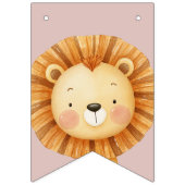 Pastel Tropical Wild One Jungle Safari Tiere Wimpelkette (Erste Fahne)