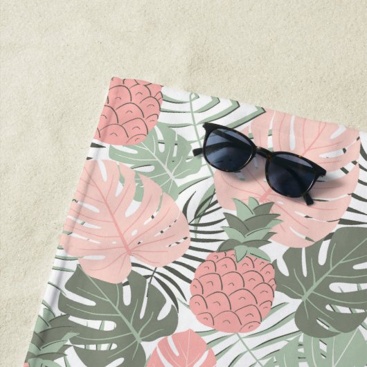 Pastel tropisch strandtuch (Beispiel)