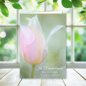 Pastel Tulip Blume Frühlingsbeerdigung Service gek Programm