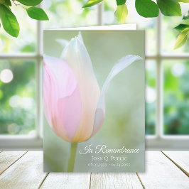 Pastel Tulip Blume Frühlingsbeerdigung Service gek Programm
