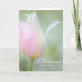 Pastel Tulip Blume Frühlingsbeerdigung Service gek Programm (Vorderseite)