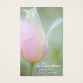 Pastel Tulip Frühlingsbeerdigung Gedenkgebet