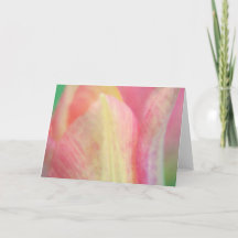 Pastel Tulip Nah up Art Note Card