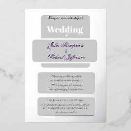 Pastel Tulip Wedding Suite Elegante Typografie Folieneinladung