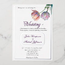 Pastel Tulip Wedding Suite Elegante Typografie