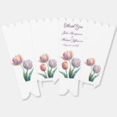 Pastel Tulip Wedding Suite Elegante Typografie Geschenkschachtel (Ungeklappt)