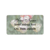 Pastel Tulips Adressaufkleber (Vorne)