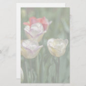Pastel Tulips Briefpapier (Vorne/Hinten)