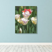 Pastel Tulips Leinwanddruck (Insitu (Holzboden))