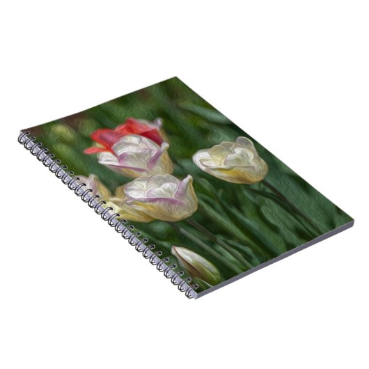 Pastel Tulips Notizblock (Rechte Seite)