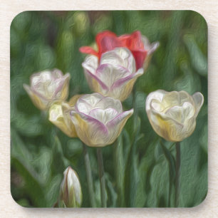 Pastel Tulips Untersetzer
