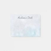 Pastel Türkis & Gray Post-It-Notes Post-it Klebezettel (Vorderseite)