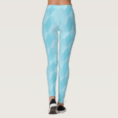 Pastel turquoise diamond pattern leggings (Rückseite)