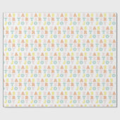 Pastel Tyography Easter Joy Geschenkpapier (Flach)