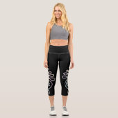 Pastel Unalome  Capri Leggings (Vorderseite)
