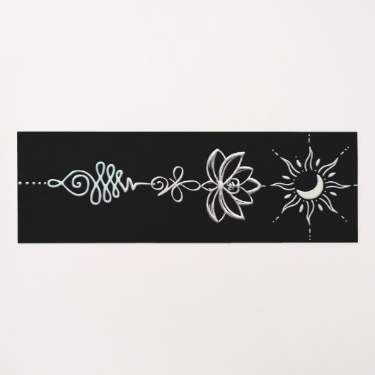 Pastel Unalome Group Yogamatte (Rückseite (Horizontal))