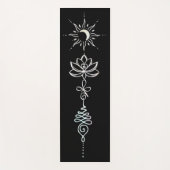 Pastel Unalome Group Yogamatte (Vorderseite)