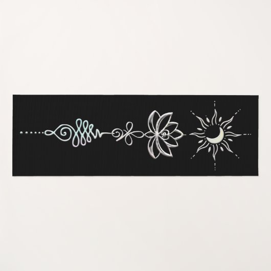 Pastel Unalome Group Yogamatte (Vorderseite (Horizontal))