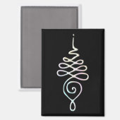 Pastel Unalome Magnet (Vorderseite/Rückseite)