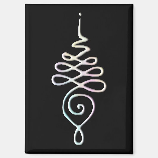 Pastel Unalome Magnet (Vorderseite)