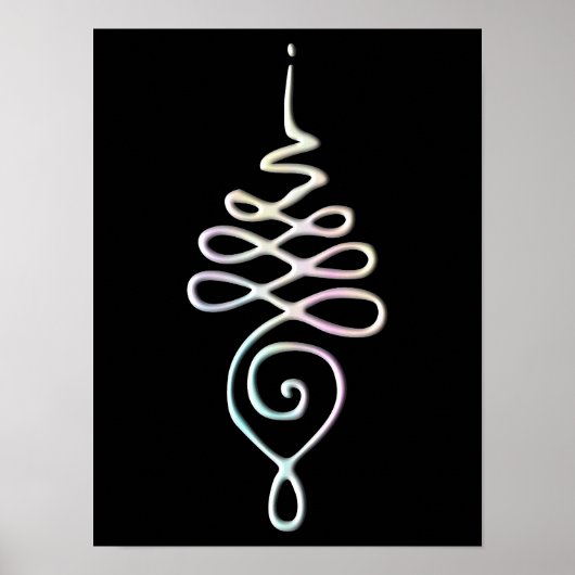 Pastel Unalome Poster (Vorne)