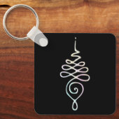 Pastel Unalome Schlüsselanhänger (Vorderseite)