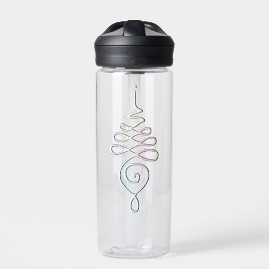 Pastel Unalome water bottle Trinkflasche (Vorderseite)